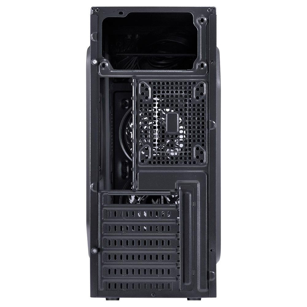 Gabinete Gamer VX Gaming Crater Com Lateral em Acrílico C/ 2x Fan 120mm Led Red - 29834