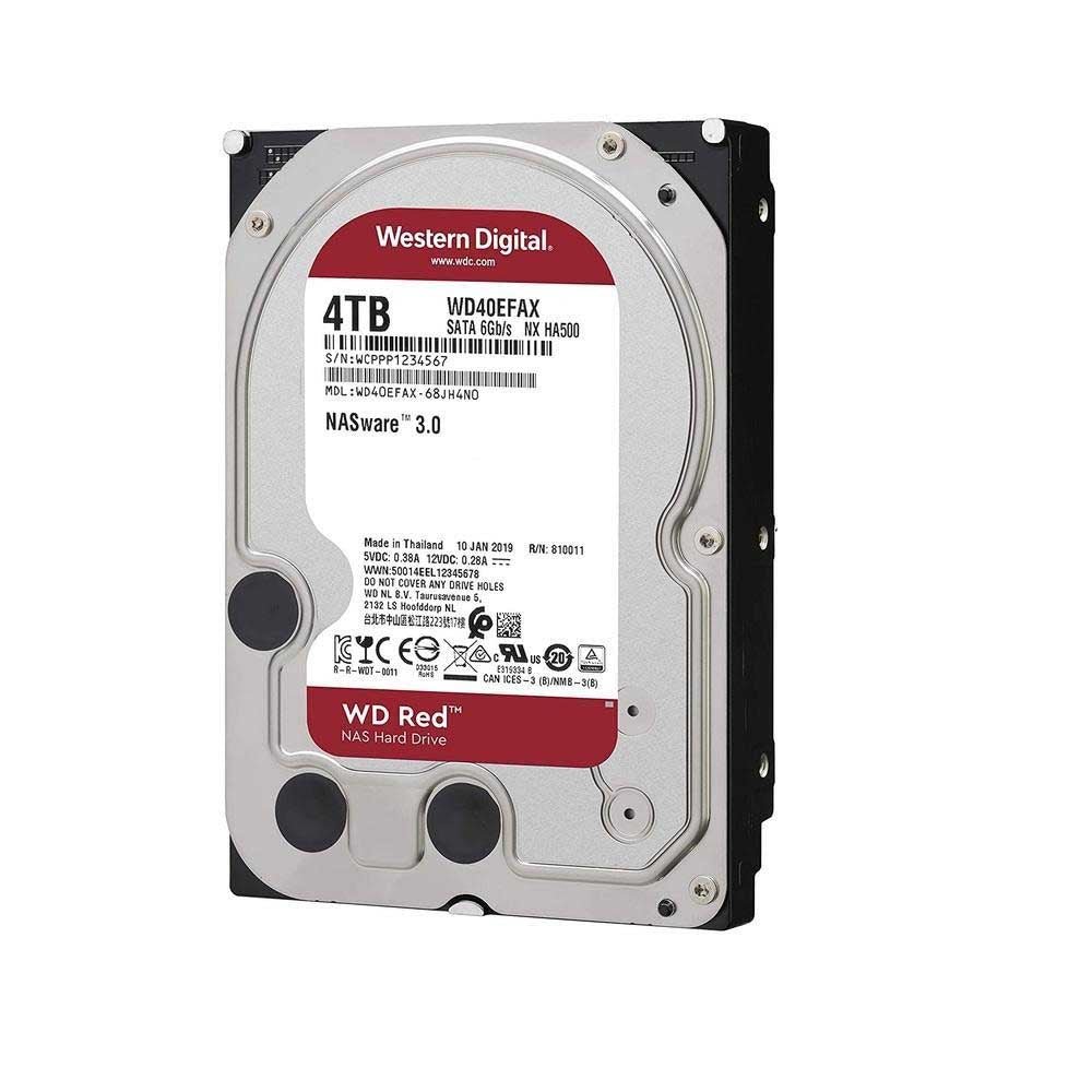Hd Para Servidor Nas 4tb Western Digital WD Red Nas Sata 6gb/S 256mb - WD40EFAX - Truedata