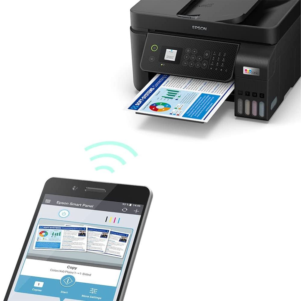 Impressora Multifuncional Epson L5290 Ecotank Jato de Tinta Wireless - 265123 - Truedata