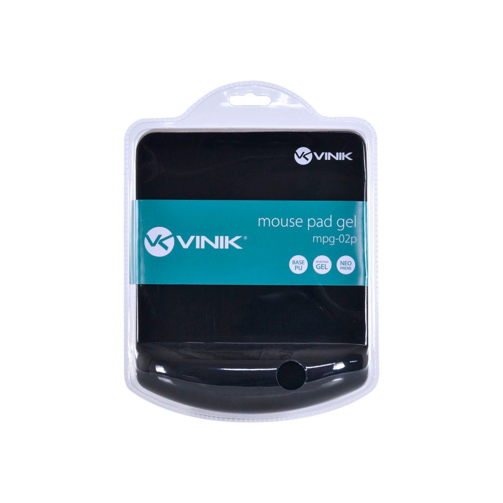 Mousepad Com Apoio De Pulso Quadrado Em Gel Vinik Preto - MPG - 02P - Truedata