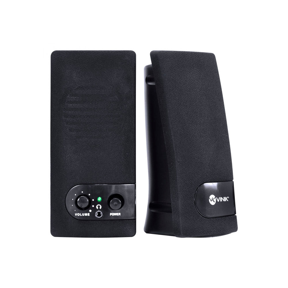 Caixa De Som 2.0 Usb P2 Vinik 6W Rms One Preta - VS-202