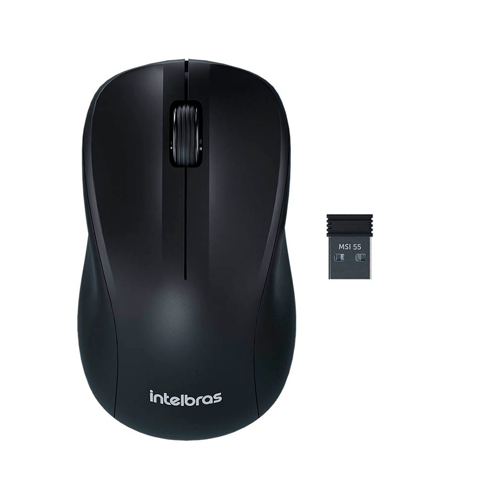 Mouse Sem Fio Intelbras MSI55 Preto - 4290023
