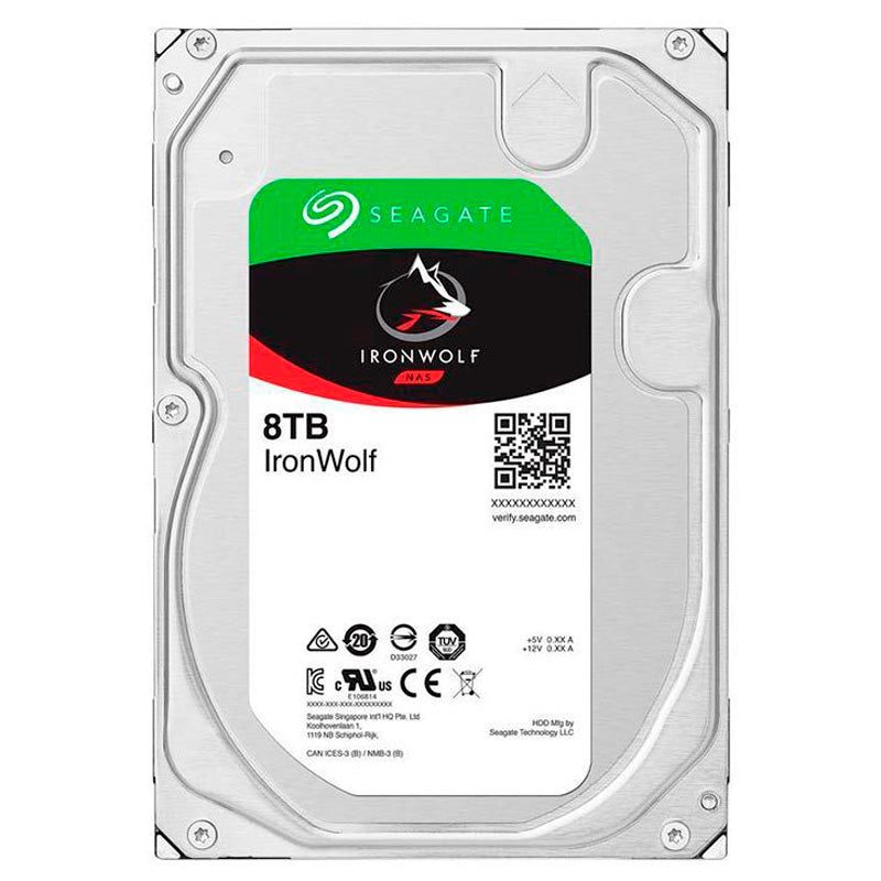 Hd Para Servidor Nas 8tb Seagate Ironwolf Sata 6gb/S 256mb - ST8000VN004