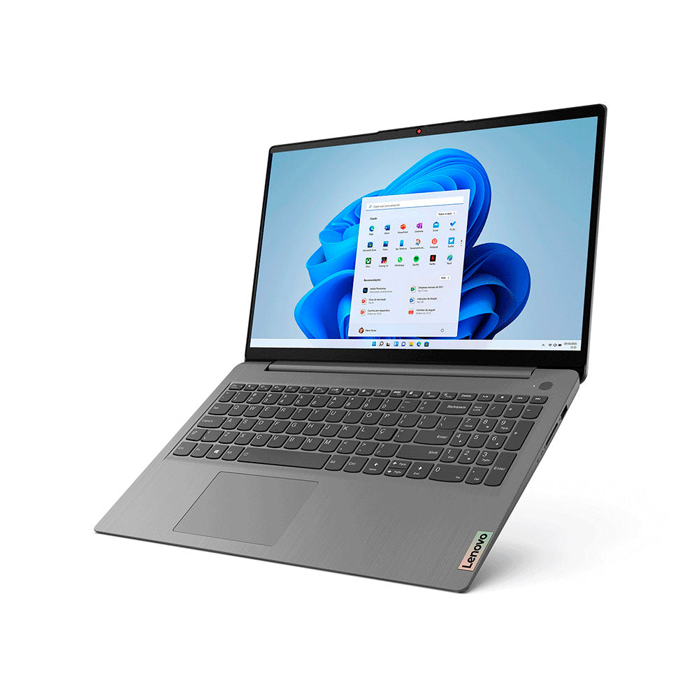 Notebook Lenovo Ideapad 3i I3-1115G4 4gb 256gb Win11 Home Cinza 15.6 Pols - 82MD000ABR