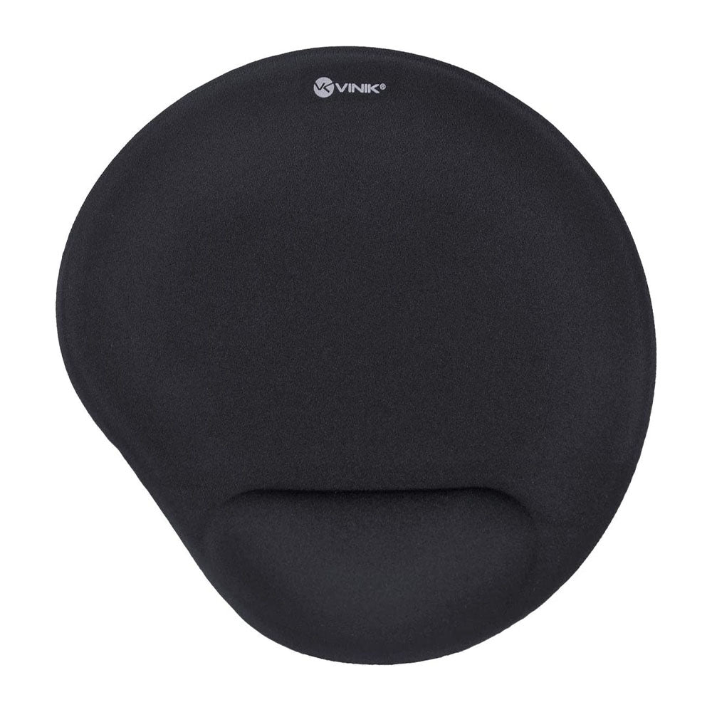 Mousepad Com Apoio De Pulso Em Gel Vinik Preto - MPG-10P