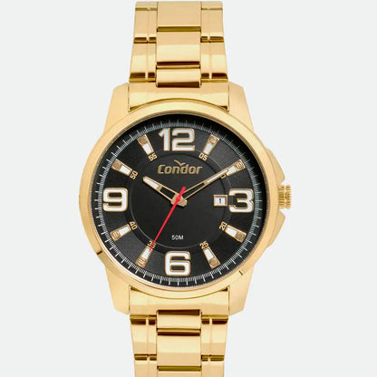 Relógio de Pulso Condor em Preto / Dourado - CO2115MWY/4P