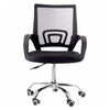 Cadeira Escritório Giratoria C/ Altura Ajustavel Base Cromada Xh-6010 Preta