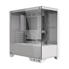 Gabinete Gamer PCYes Mid Tower Forcefield TWR White Ghost Branco Com Lateral e Frente em Vidro Temperado - GFFTWRWG