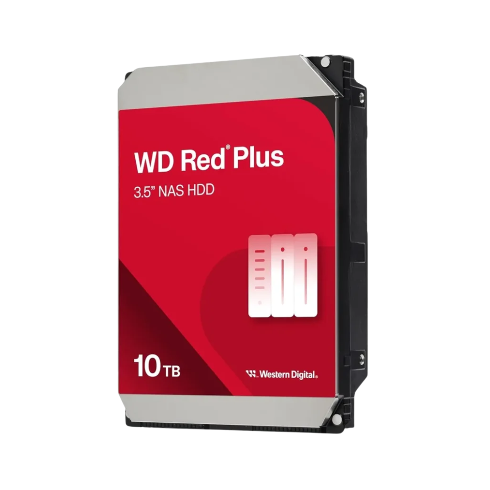 Hd Para Servidor Nas 10tb Western Digital Wd Red Plus 3.5 Sata III 6gb/S 512mb - WD100EFGX