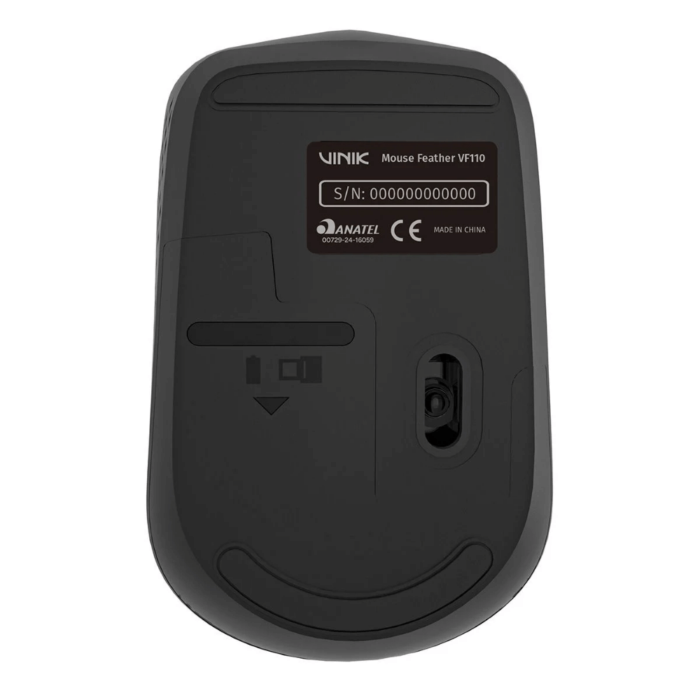 Mouse Sem Fio Vinik Feather 1200Dpi Preto - VF110
