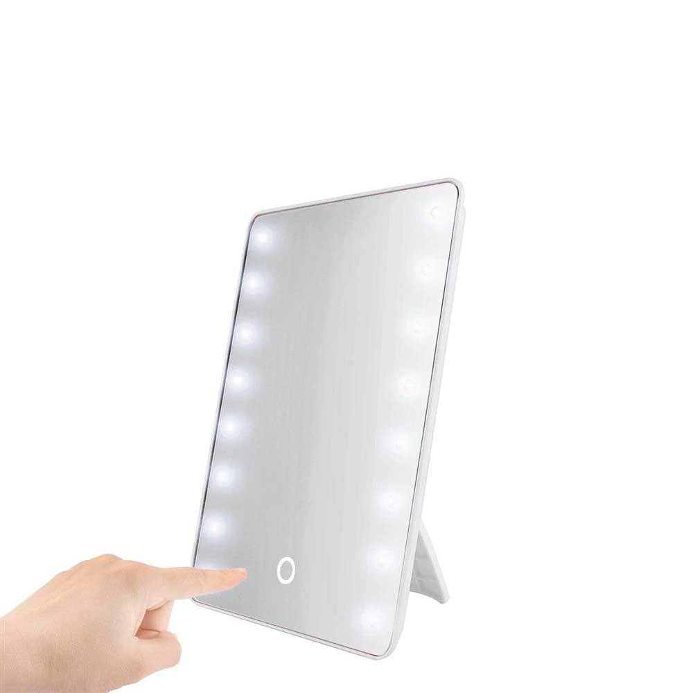 Espelho de Mesa Para Maquiagem Com 16 Luzes de Led Reguláveis