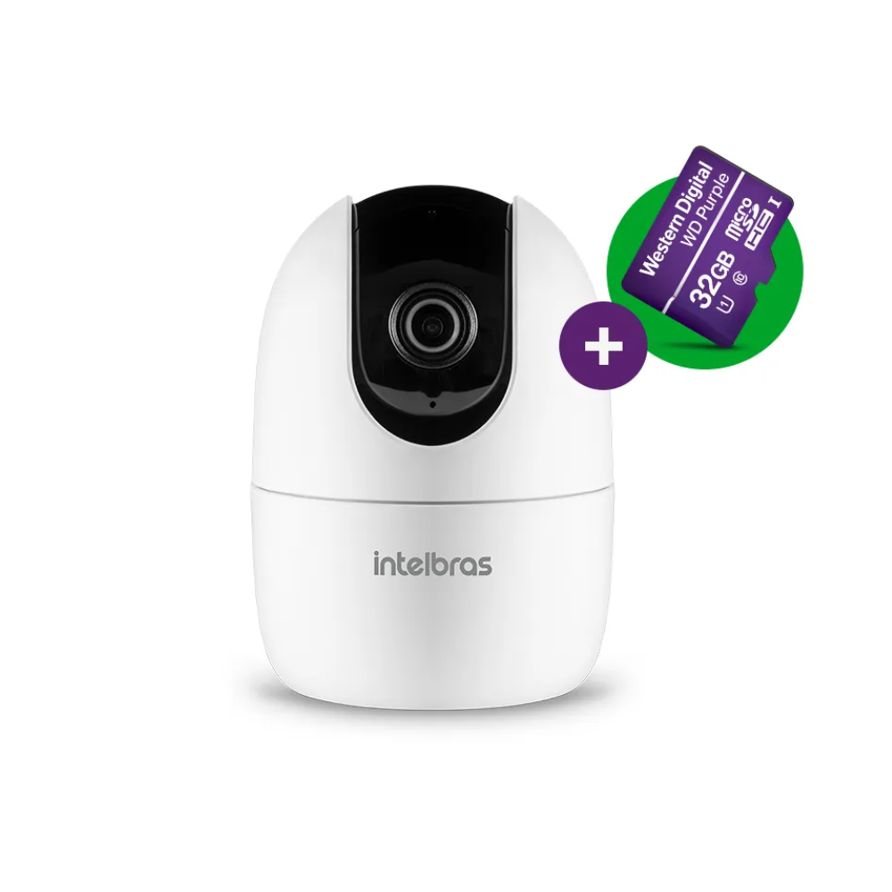 Câmera De Vigilância Intelbras IM4 Wi-Fi Full Hd C/ Cartão de Memória 32Gb Branca  - 4590021