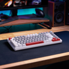 Teclado Gamer Mecanico PCYes Arkeum 75% White Ghost - Switch Red - AKWG75RBR