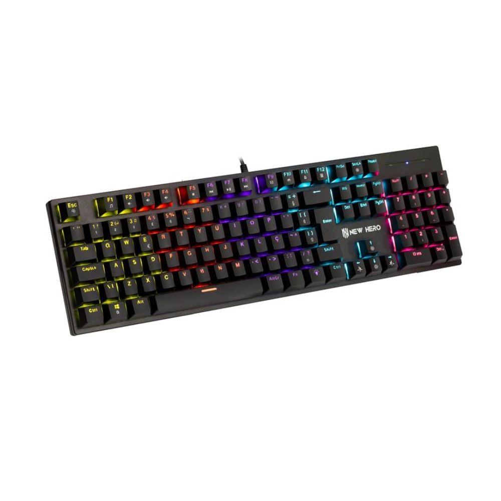 Teclado Gamer Mecanico New Hero USB RGB Prisma NH-KTPR-03