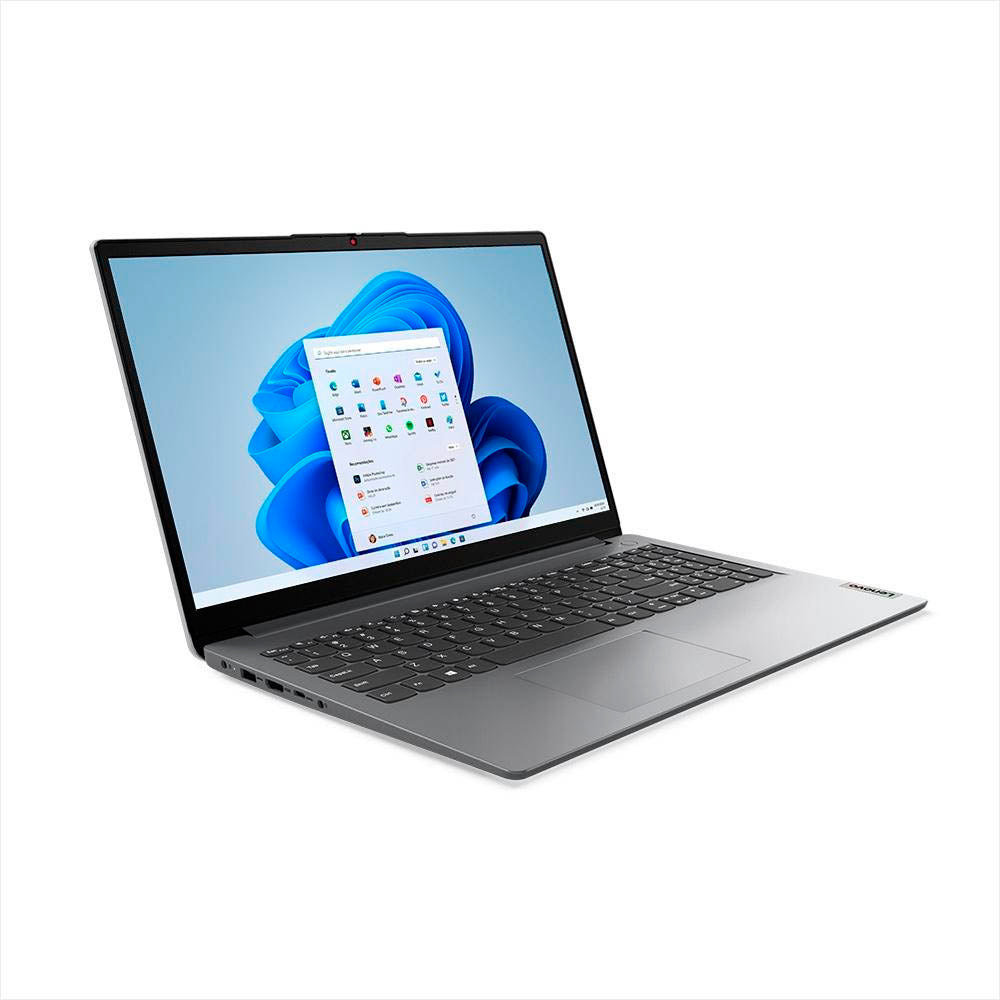 Notebook Lenovo Ideapad 1i I7-1255U 12gb 512Gb Ssd 15.6 Pols Win11 Home Cinza - 82VY000PBR