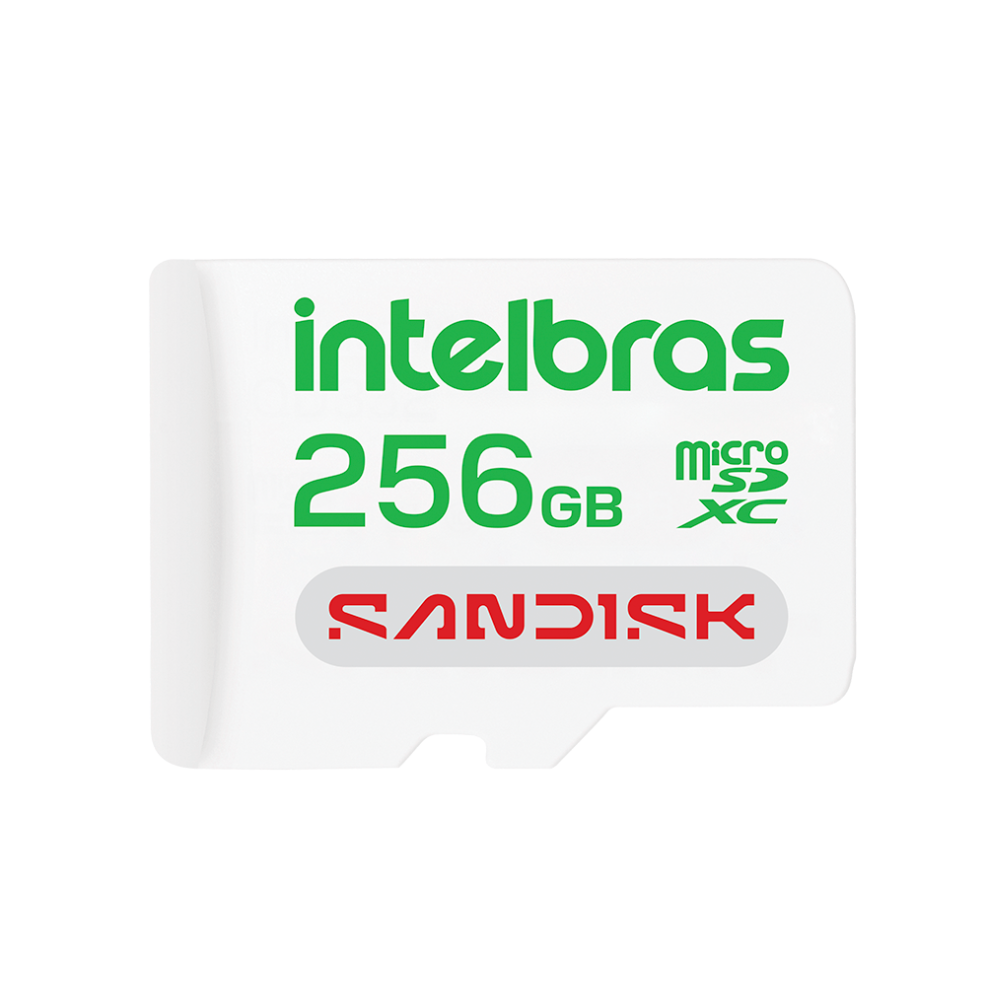 Cartão De Memória MicroSD Sandisk 256gb Intelbras - 4300548