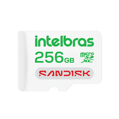 Cartão De Memória MicroSD Sandisk 256gb Intelbras - 4300548