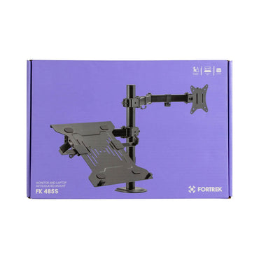 Suporte de Mesa Articulado para Monitor 17" a 32" e Notebook de 10" a 15,6" Fortrek Fk485s  - 81036