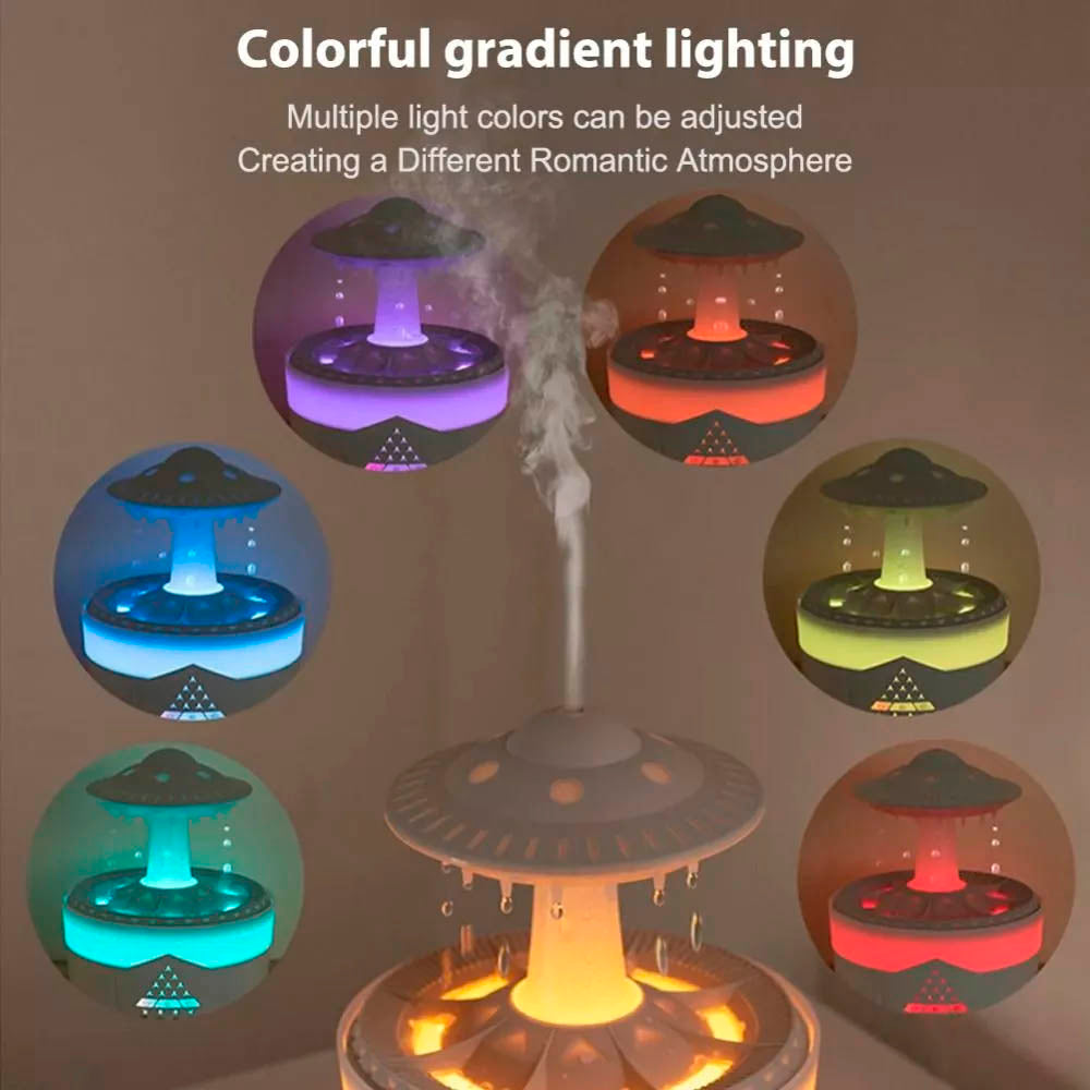Umidificador e Aromatizador de Ar Lelong 350ml C/ Controle Remoto e Led Color - LE-2154
