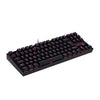 Teclado Gamer Mecanico Redragon Kumara Led Vermelho Switch Brown - K552-2