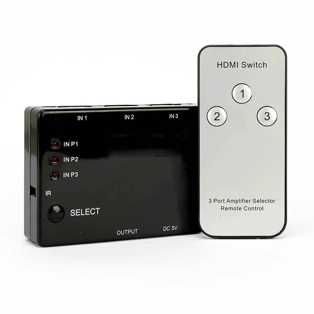 Switch Hdmi 3 Portas It Blue 1080p Conecta Até 3 Aparelhos Em 1 Monitor - LE-4125