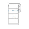 Bobina Impressora Rolo Etiqueta Couche Amarela 6 X 3 Cm / 60 X 30 Mm