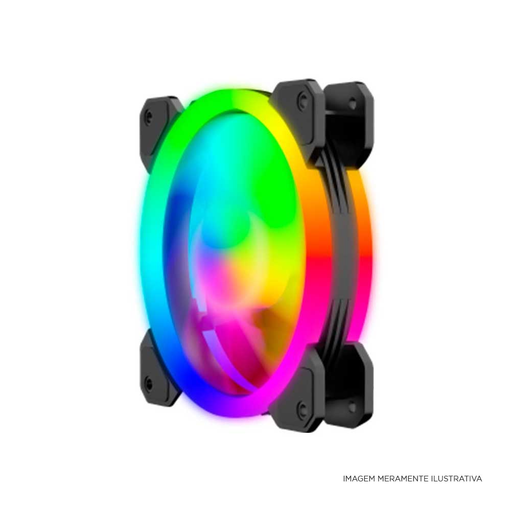 Kit c/ 3 Cooler Fan para Gabinete T-Dagger RGB 120mm - T-TGF513