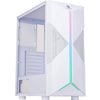 Gabinete Gamer Fortrek Mid Tower Holt Rgb Com lateral em Acrilico Branco - 80524