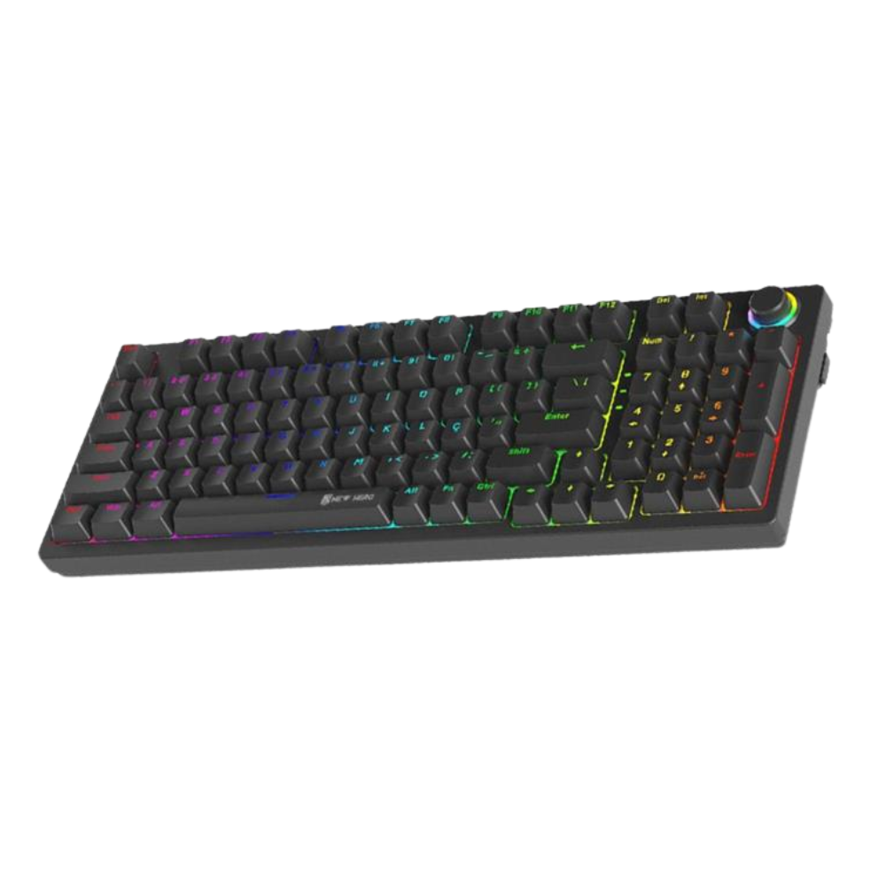 Teclado Mecanico Gamer New Hero Warlock Usb C/ Rgb Rainbow Switch Blue - 18726
