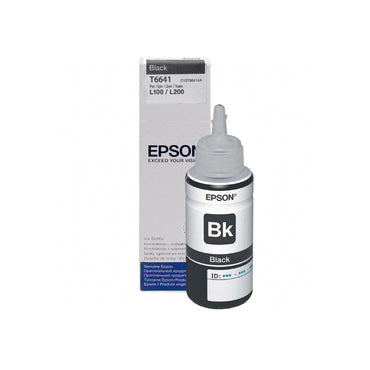 Refil De Tinta Epson T664120 70ml - Preto - P/ L110 L120 L200 L395 L1300