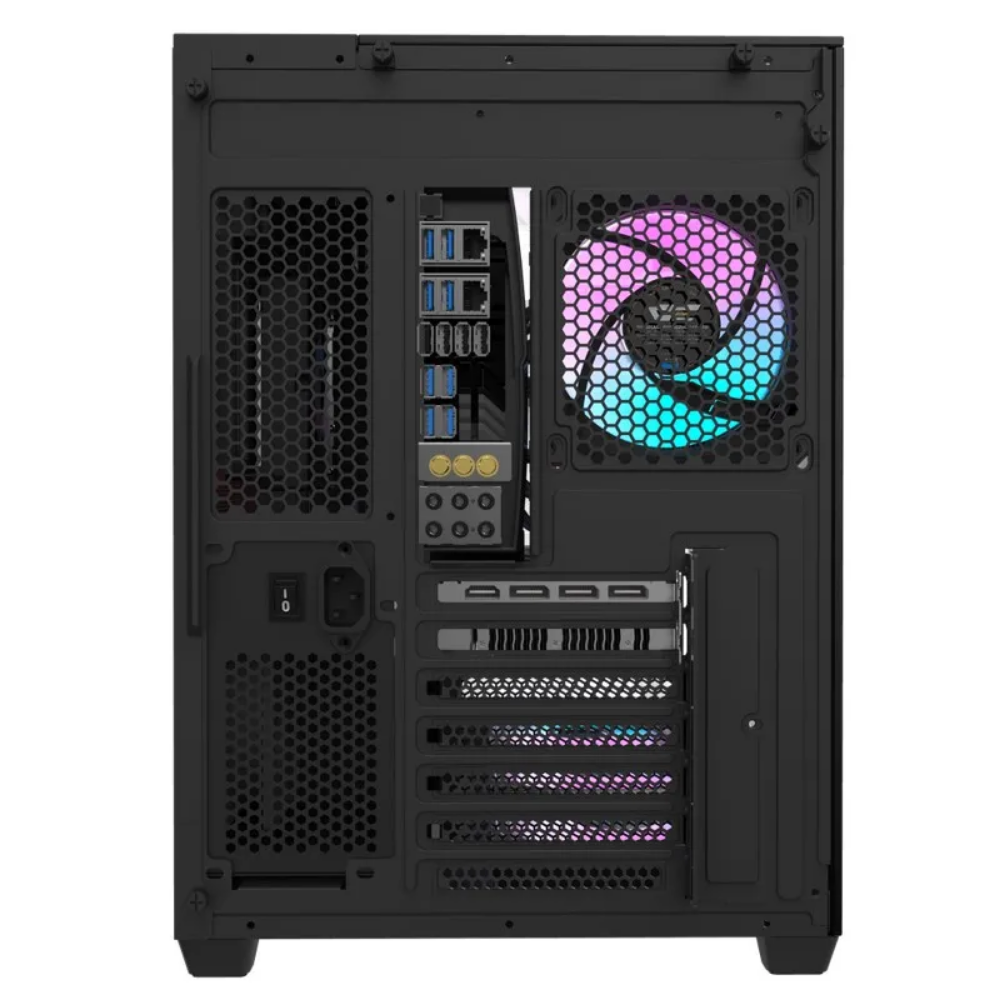 Gabinete Gamer Darkflash Atx TH285 Preto Com Lateral, Topo e Frente em Vidro Temperado ARGB - TH285 ARGB Black