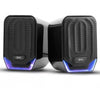 Caixa De Som Knup 2.1 Multimidia 12W RMS C/ Led Azul P2 - RO823