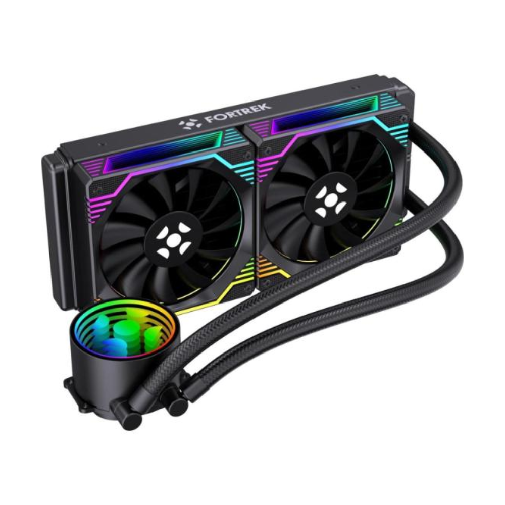 Water Cooler Dual Fan Fortrek Breezy 240mm ARGB Sync (Intel/AMD) Preto - 84960