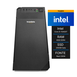 Computador Desktop Truedata Get Intel Core I5-10400T 2.0ghz 8gb Ssd 240gb Fonte 230w - 73580