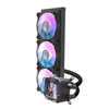 Water Cooler Triple Fan Darkflash Hydro Black ARGB 360mm C/ Visor LCD  (Intel/AMD) Preto - DV-360S