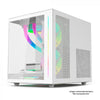 Gabinete Gamer C3Tech Aquarius Mid Tower C/ Frente e Lateral em Vidro Temperado e RGB S/ Fonte Branco - MT-G810WH