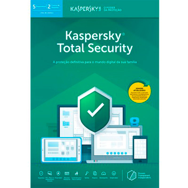 Software Kaspersky Antivirus E Internet Security 2019 - Multidispositivos - 5 Dispositivos - Download - Kl1939kdefs