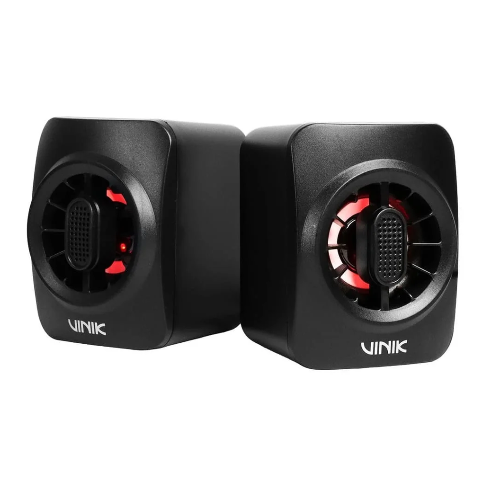 Caixa de Som Gamer 2.0 Vinik Eclipse 6W Led Rainbow USB 5V P2 3,5mm- VSPKG6WEC