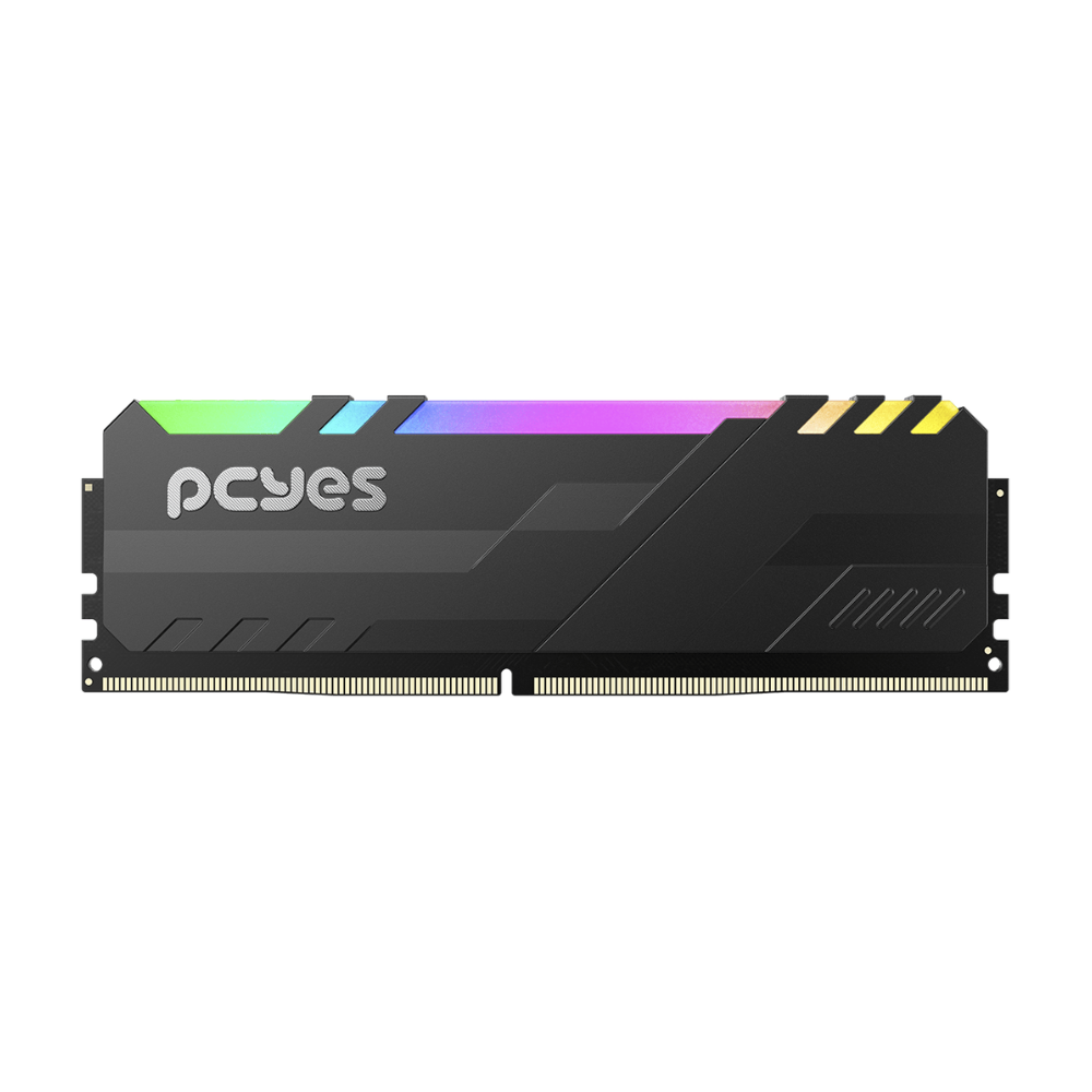 Memoria para Desktop PCYes Udimm DDR5 16gb 5600mhz C/ RGB Black - PM165600D5BR