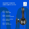 Headset Usb / Usb-C Multi HF1100 Preto - PH501