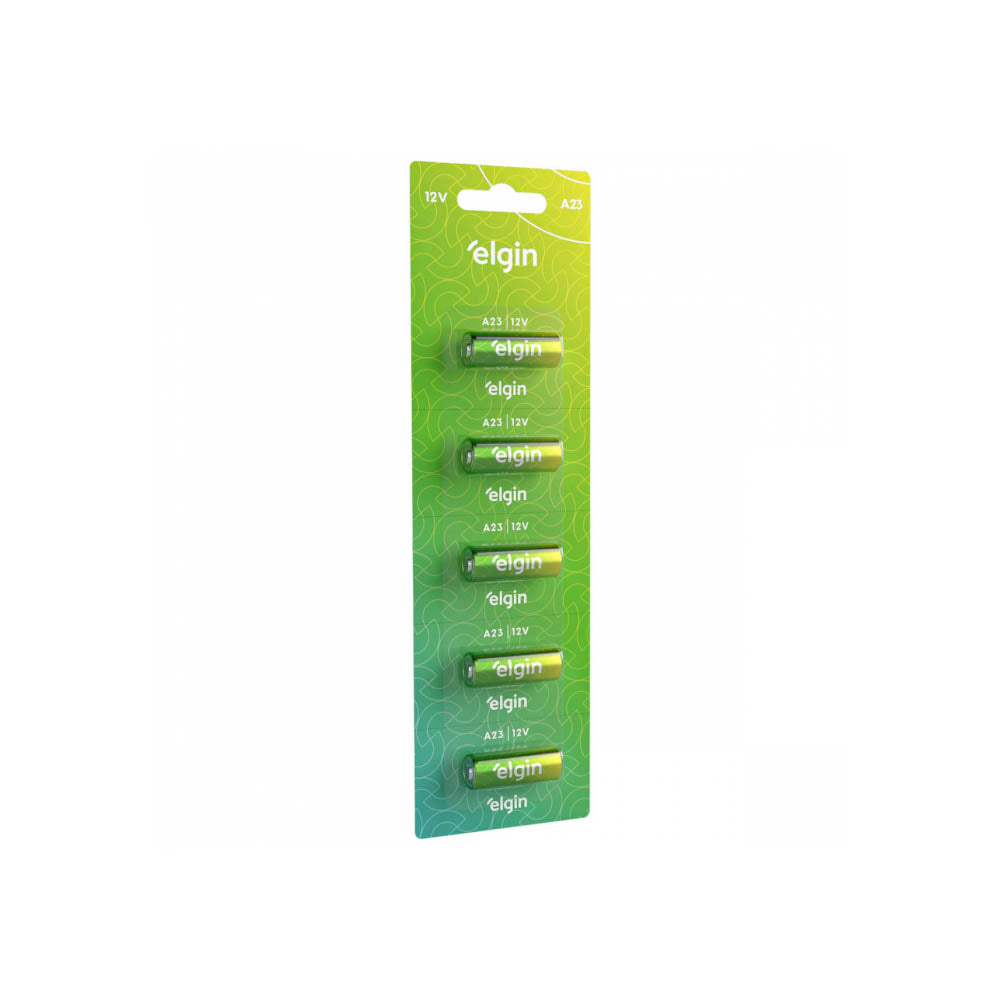 Bateria Alcalina 12v A23 Elgin (Cartela com 5) - 24627
