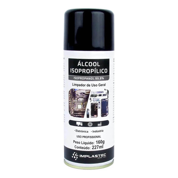 Alcool Isopropílico Aerossol Isopropanol 99,8% Implastec 227ml