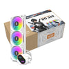 Water Cooler Triple Fan Darkflash p/ Processador White ARGB 360mm  (Intel/AMD) Branco - DO360