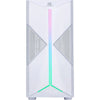 Gabinete Gamer Fortrek Mid Tower Holt Rgb Com lateral em Acrilico Branco - 80524