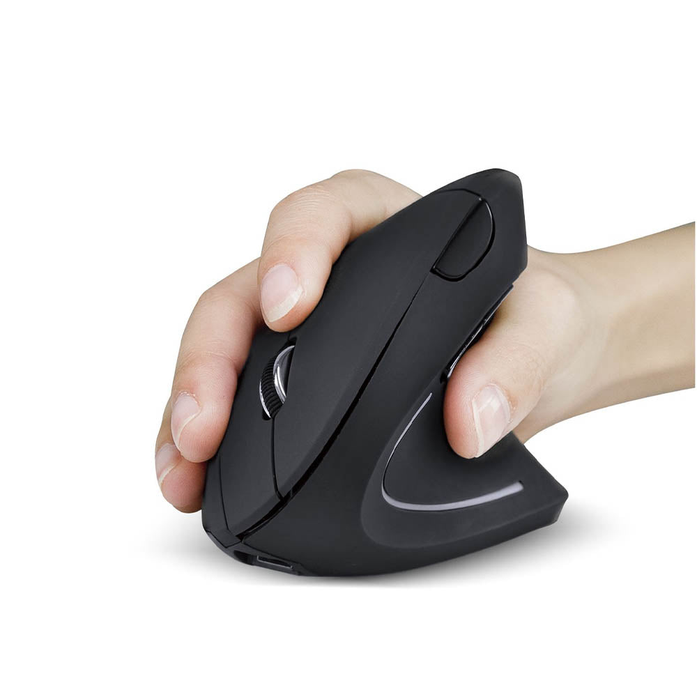 Mouse Ergonomico Sem Fio Recarregavel Vinik Power Fit Pm300 Vertical USB Preto - CP32536 Truedata
