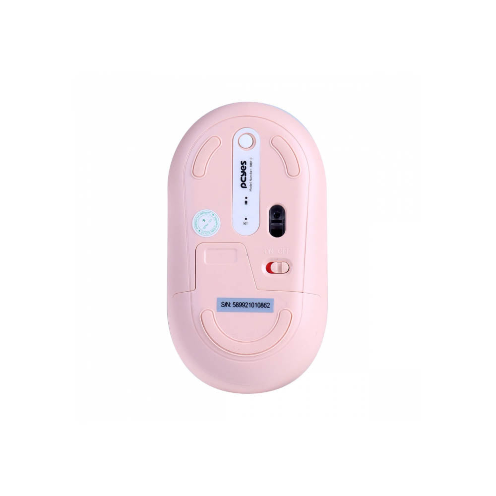 Mouse Sem Fio PCYes College Silent Click 1600Dpi Rosa - PMCWMDSCP