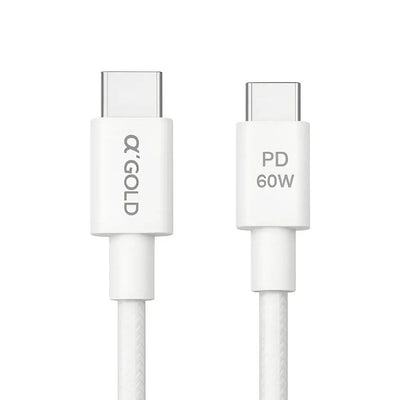 Cabo de Dados aGold Usb Tipo C / Tipo C 60W 2 Metros - CB137