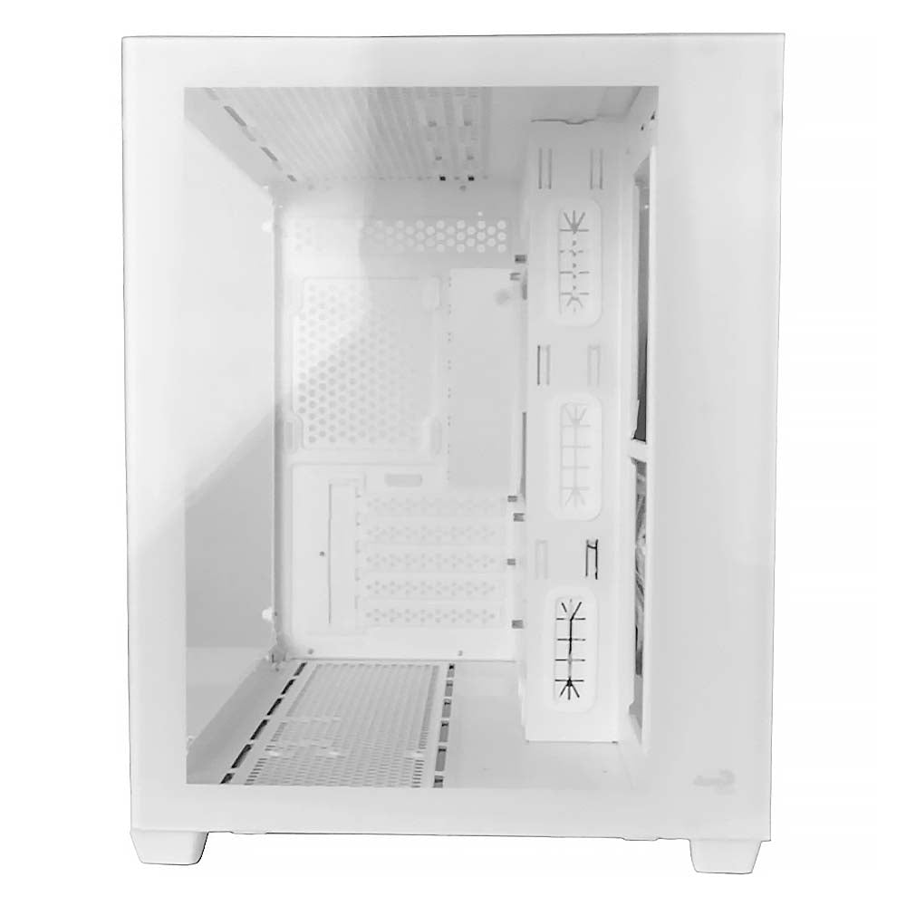 Gabinete Gamer Aerocool Dryft Micro Atx Com frente e lateral em Vidro Temperado Branco - 84915