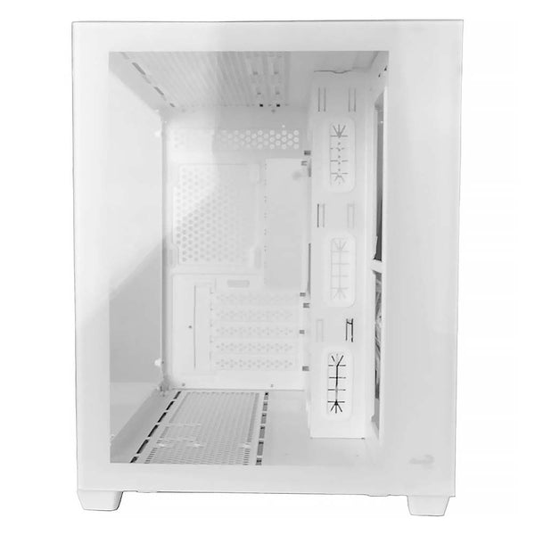 Gabinete Gamer Aerocool Dryft Micro Atx Com frente e lateral em Vidro Temperado Branco - 84915
