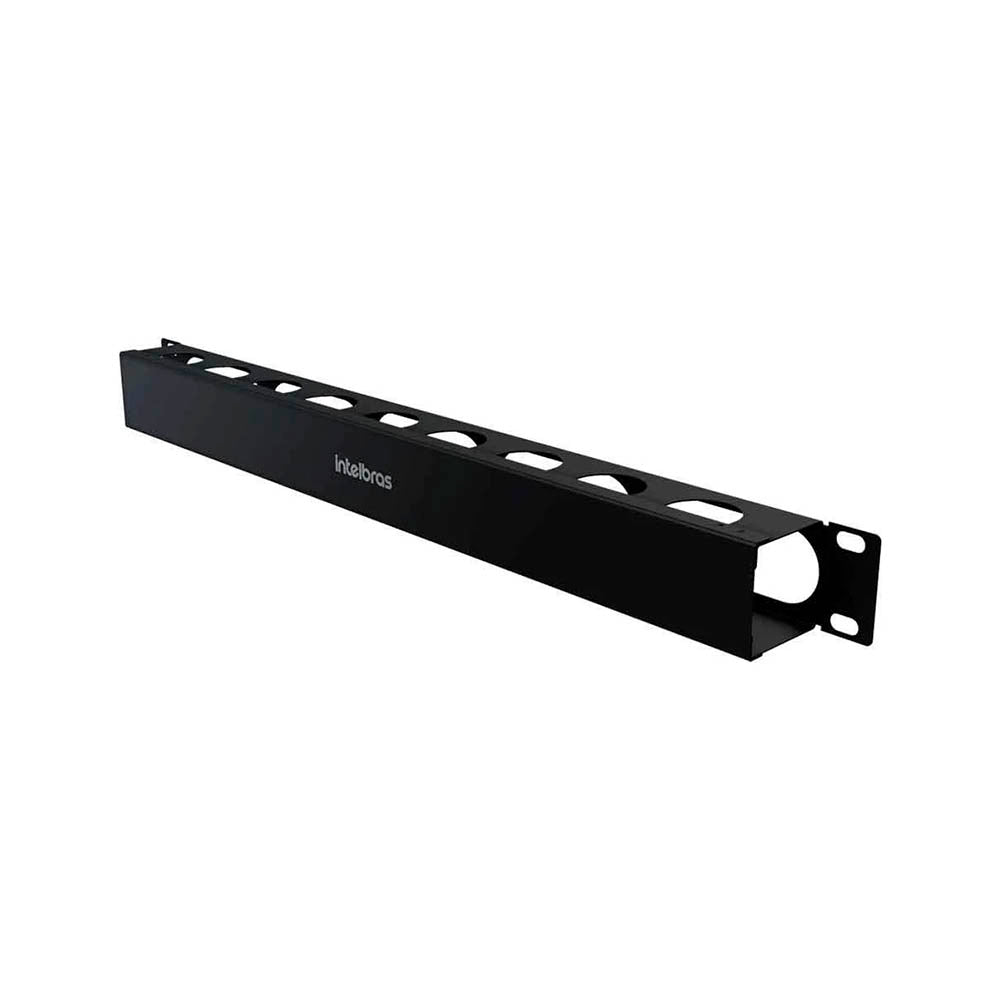 Guia Organizador de Cabos Horizontal para Rack Intelbras OCH1U 40 1U 40mm Preto - 4770004